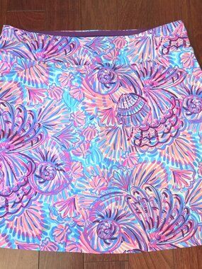 Lilly Pulitzer NEW Luxletic Monica Shelleidescope Skort UPF 50+ Size 8